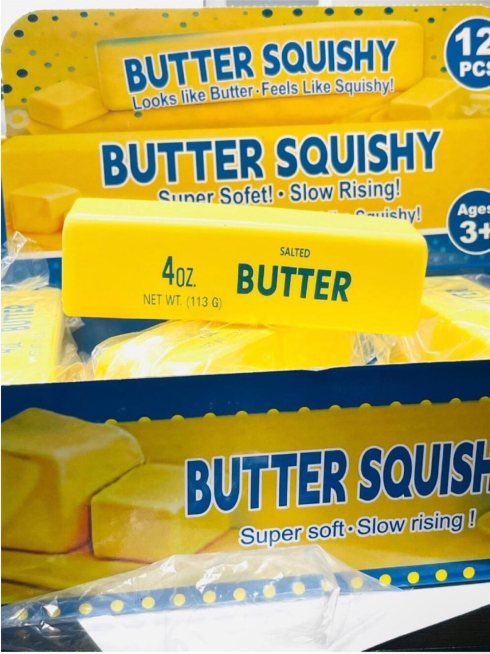 Yellow Butter Soft Squeeze Toy -
